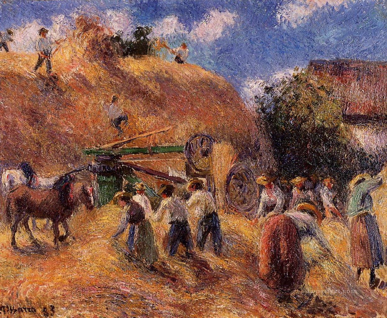 the harvest 1883 Camille Pissarro Oil Paintings